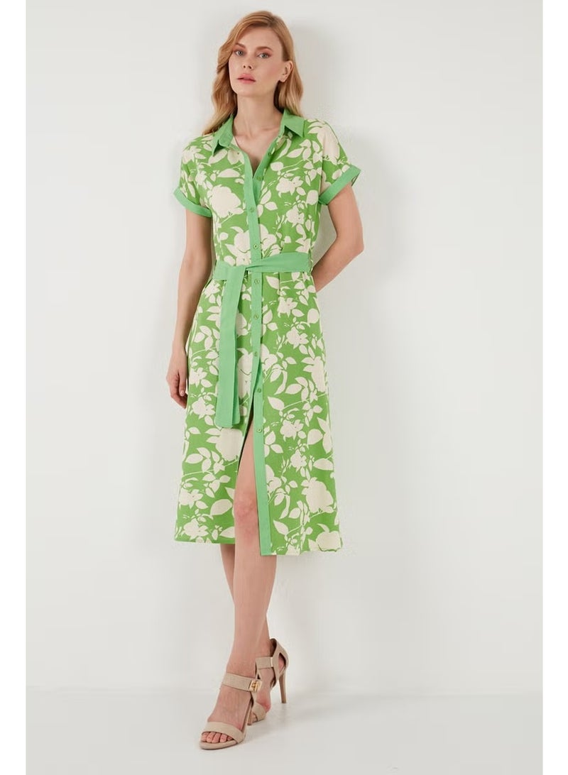 Lela Floral Shirred Dress - Image 4